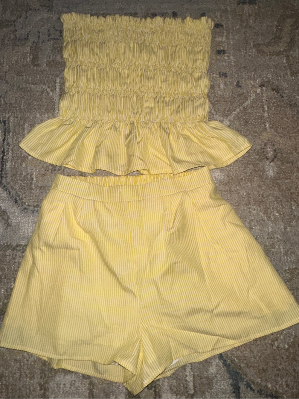 Yellow two piece set